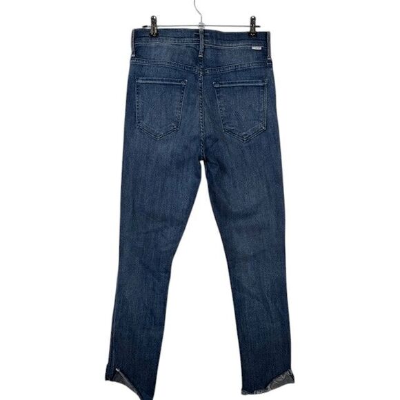 Mother Jeans High Waisted Rascal Ankle Slit Flip Double Shot Espresso Size 27 - Picture 4 of 16